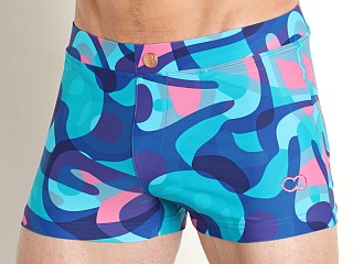 Model in kai blue 2EROS Kai Bondi Swim Trunk