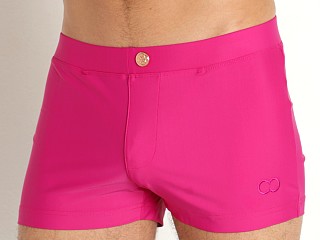 Model in fuchsia red 2EROS V60 Bondi Trunks