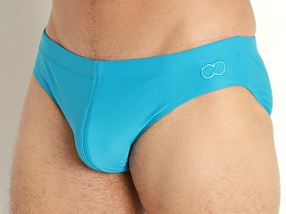 Model in breeze green 2EROS V10 Core Swim Brief