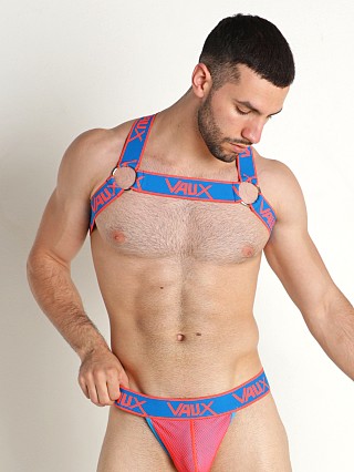 Model in orange Vaux Supernova Harness