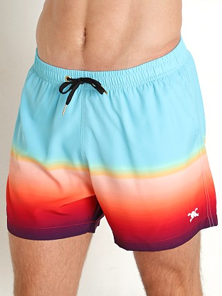 Model in ombre Skull & Bones  Swim Short