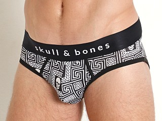 You may also like: Skull & Bones Roman Tile Black Brief Print