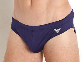 Model in eclipse Emporio Armani Essential Low Swim Brief