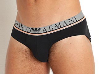 Complete the look: Emporio Armani Underline Logo Brief Black