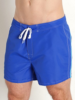 Model in electro blue #2 Sundek 14" Classic Low-Rise Boardshort