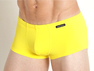 Model in yellow Olaf Benz Blu 2252 Beach Swim Trunk