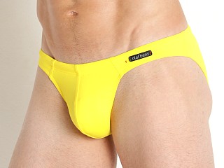 Model in yellow Olaf Benz Blu 2252 Beach Swim Brief