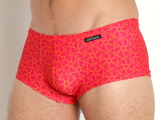 Model in maze orange Olaf Benz Blu 2251 Swim Trunk