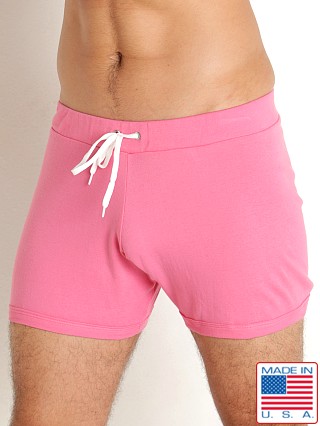 Model in flamingo pink Go Softwear Pacific Lounge Short