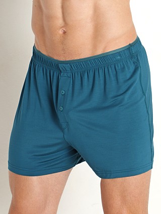 Model in submerged 2xist Modal Knit Boxer