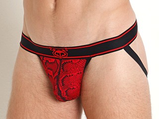 Model in python print Nasty Pig Wild Side Jockstrap