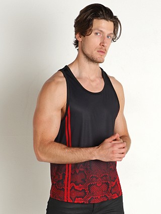 Model in python print Nasty Pig Wild Side Tank Top