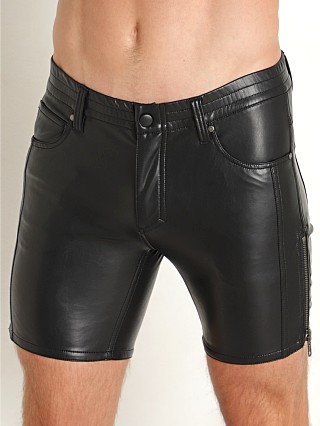 Model in black Nasty Pig Wrecked Rugby Short