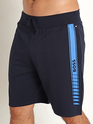 Model in dark blue Hugo Boss Authentic Shorts