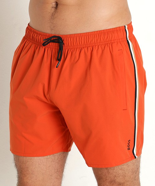 Hugo Boss Iconic Swim Shorts Dark Orange