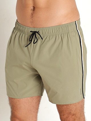 Model in pastel green Hugo Boss Iconic Swim Shorts