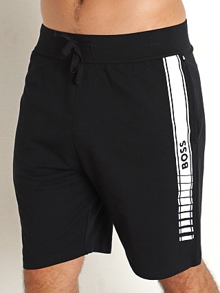 Model in black Hugo Boss Authentic Shorts