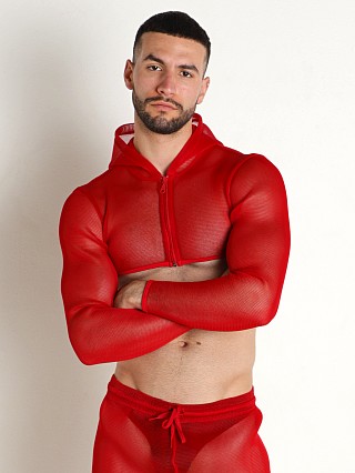 You may also like: Rick Majors Armor Mesh Zipper Sleeves Top Red