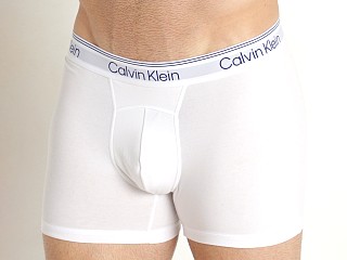 Model in white Calvin Klein Athletic Active Trunk