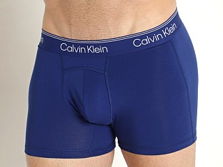 Model in dark sapphire Calvin Klein Athletic Active Trunk