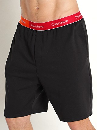 Model in black Calvin Klein Pride Lounge Sleep Short