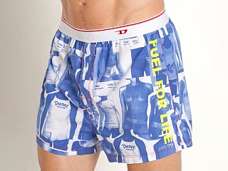 Model in blue print Diesel Stark Boxer