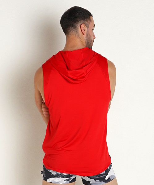 Under Armour Knockout Short Sleeve Hoodie Red