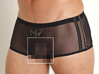 Model in black Modus Vivendi Sharp Mesh Trunk