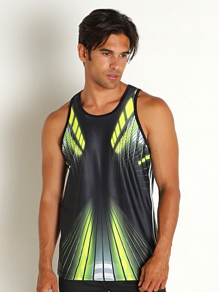 Model in neon yellow Breedwell Akira Tank Top