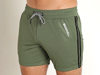 Model in army Breedwell Sup Shorts