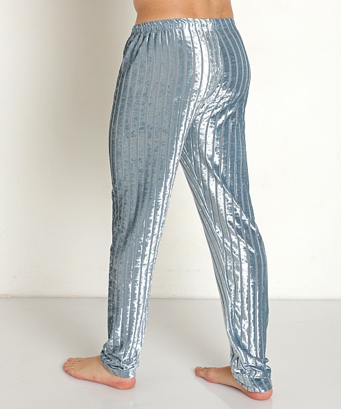 Rick Majors Stripe Velvet Pant Sea Blue