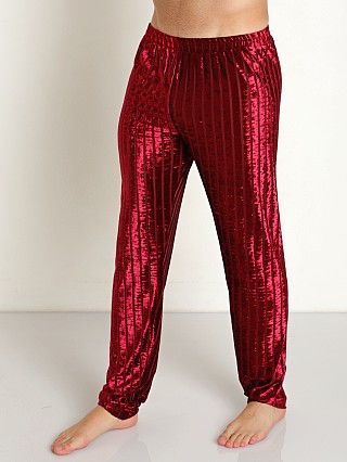 Complete the look: Rick Majors Stripe Velvet Pant Elderberry