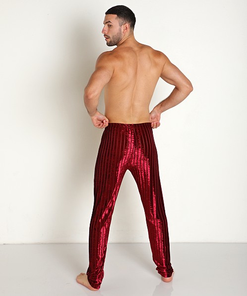 Rick Majors Stripe Velvet Pant Elderberry