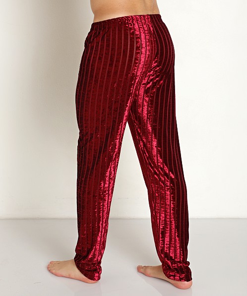 Rick Majors Stripe Velvet Pant Elderberry