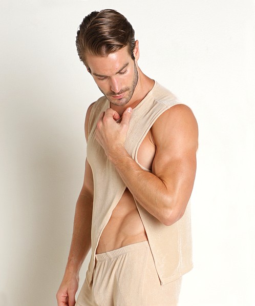 Rick Majors Frosted Slinky Tank Top Sand