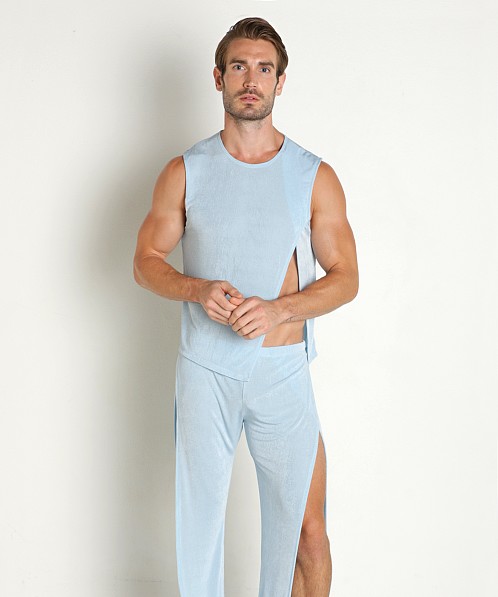 Rick Majors Frosted Slinky Tank Top Sky Blue