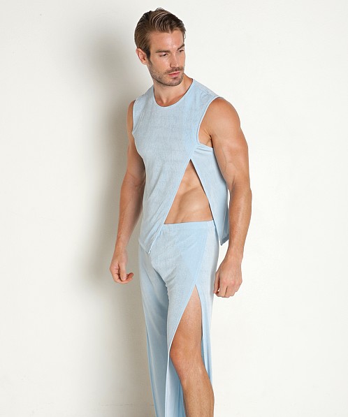 Rick Majors Frosted Slinky Tank Top Sky Blue