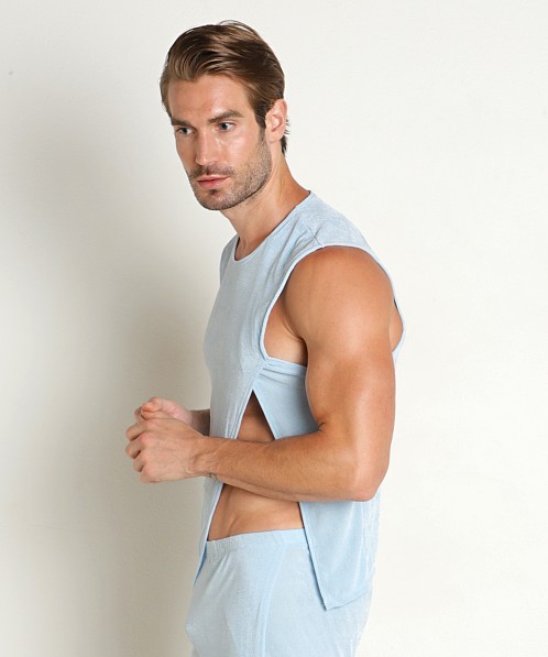 Rick Majors Frosted Slinky Tank Top Sky Blue