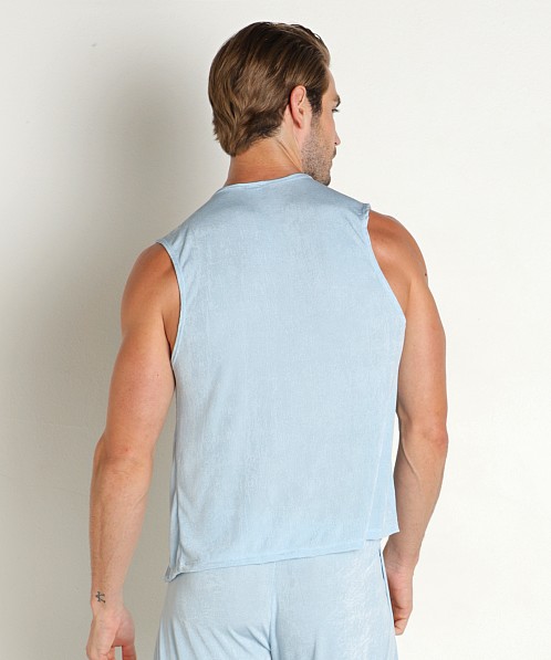 Rick Majors Frosted Slinky Tank Top Sky Blue