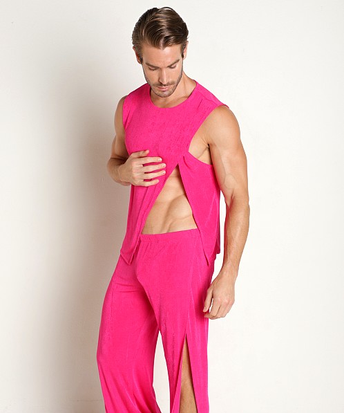 Rick Majors Frosted Slinky Tank Top Fuchsia