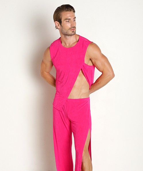 Rick Majors Frosted Slinky Tank Top Fuchsia