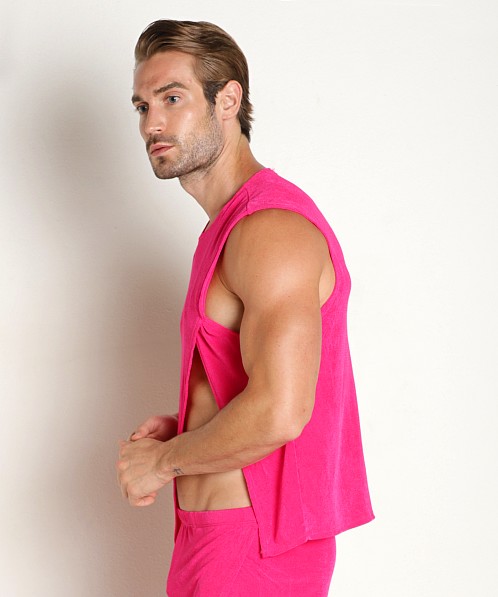 Rick Majors Frosted Slinky Tank Top Fuchsia