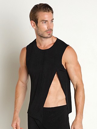 Complete the look: Rick Majors Frosted Slinky Tank Top Black