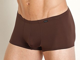 Model in maroon Olaf Benz Red 1201 Ribbed Italian Microfiber Trunk