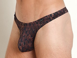 Model in scale brown Olaf Benz Red 2308 German Microfiber Thong