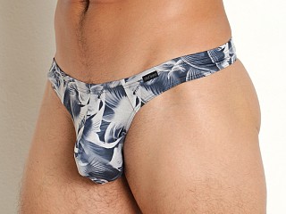 Model in grey sea print Olaf Benz Red 2310 German Poly Thong