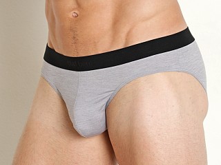 Model in aluminum heather Olaf Benz Red 2309 Italian Microfiber Brief