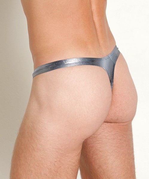 Manstore Beach Club Tower Swim Thong Silver