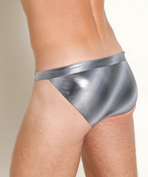 Manstore Beach Club Micro Swim Tanga Brief Silver