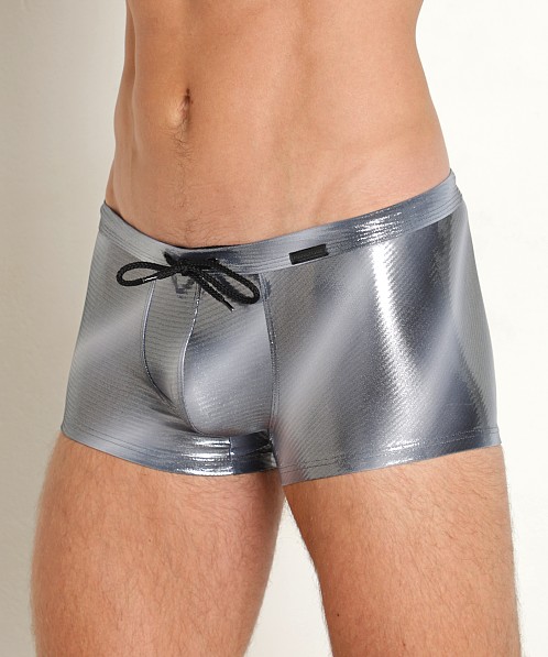 Manstore Beach Club Micro Swim Trunk Silver